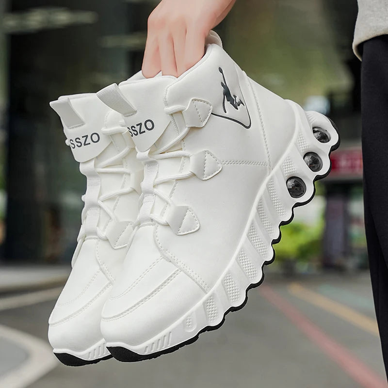 Men's Mid-Top Basketball Sneakers – Cushioned & Durable
