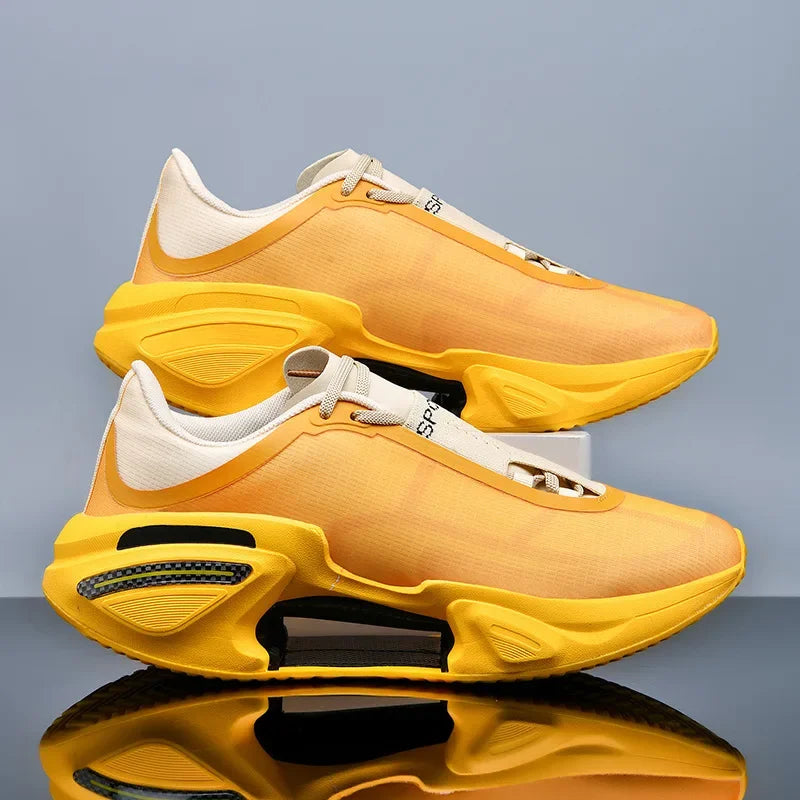 Men's Breathable Mesh Running Shoes For Road Training