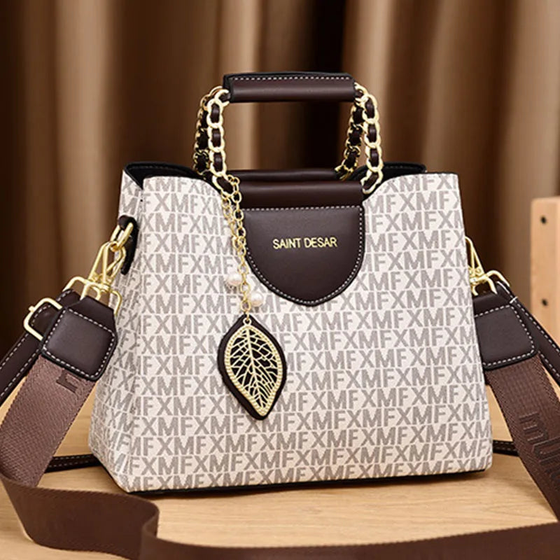 Women’s PU Shoulder Handbag – Soft Square Crossbody Bag