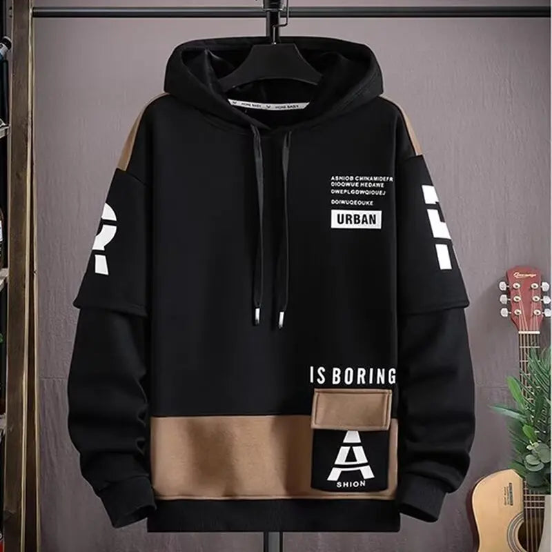 Men's Harajuku Graphic Hoodie Sweatshirt Japan Style