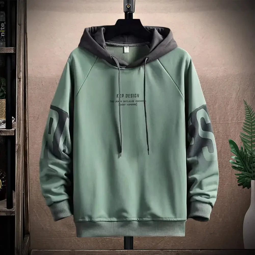 Men’s Hooded Pullover Sweatshirt With Plush Lining