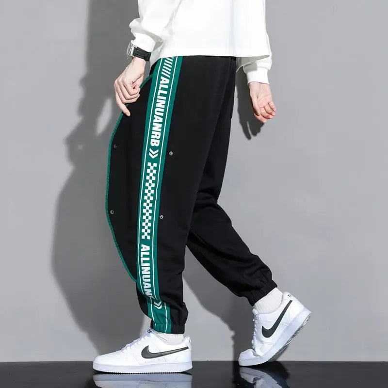 Men's Casual Letter Sweatpants With Elastic Waist