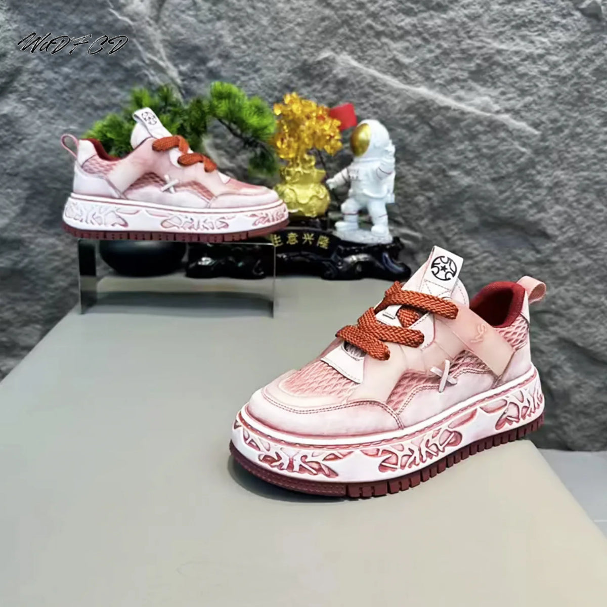 Men’s Chunky Skate Sneakers – Height Boost, Breathable