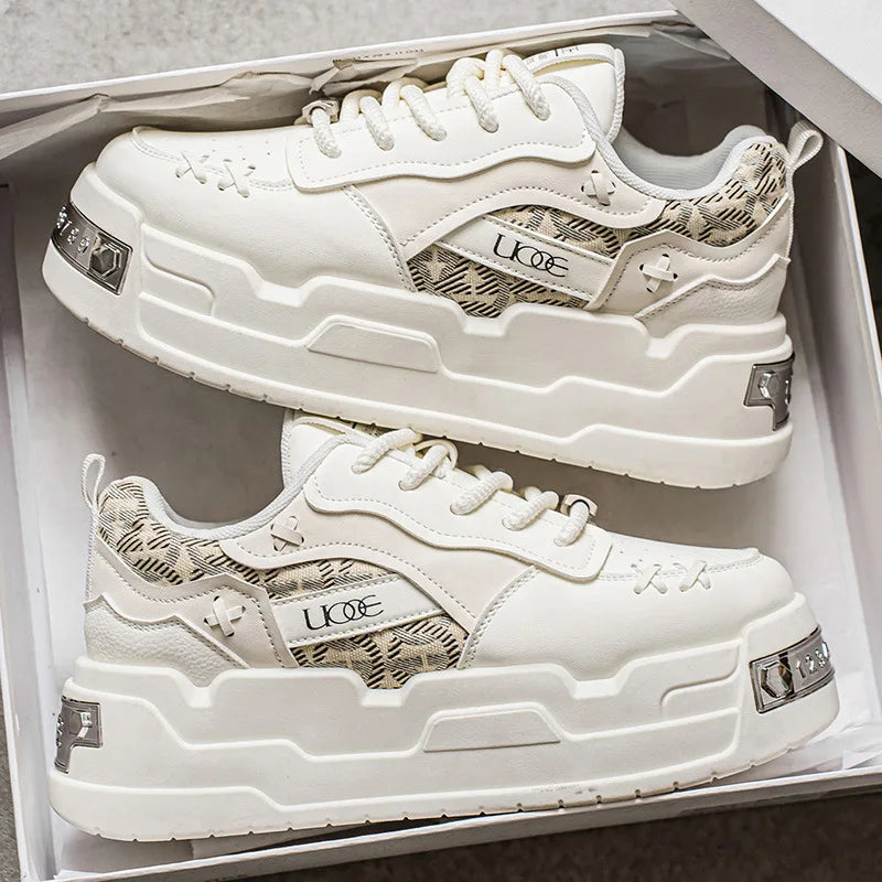 Men’s Casual Height Increase Sneakers With Thick Sole