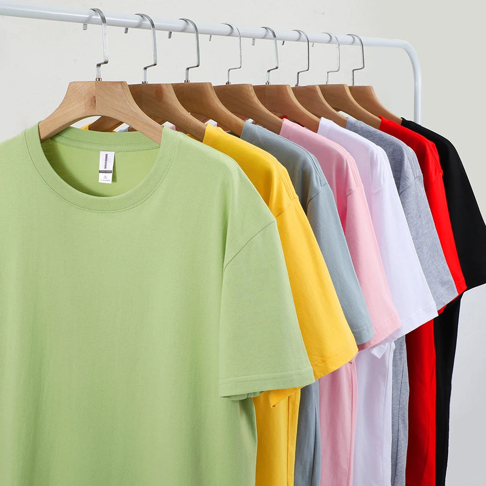 100% Cotton Solid T-Shirt – Breathable Casual Tee