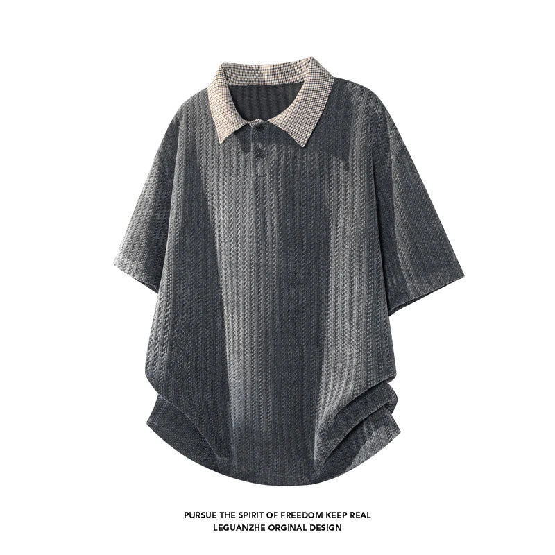 Men’s Breathable Casual Polo Shirt Short Sleeve