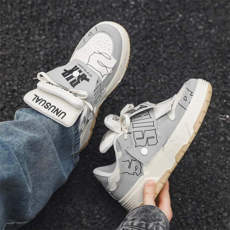 Men's Casual Sneakers With Anti-Slip Rubber Sole