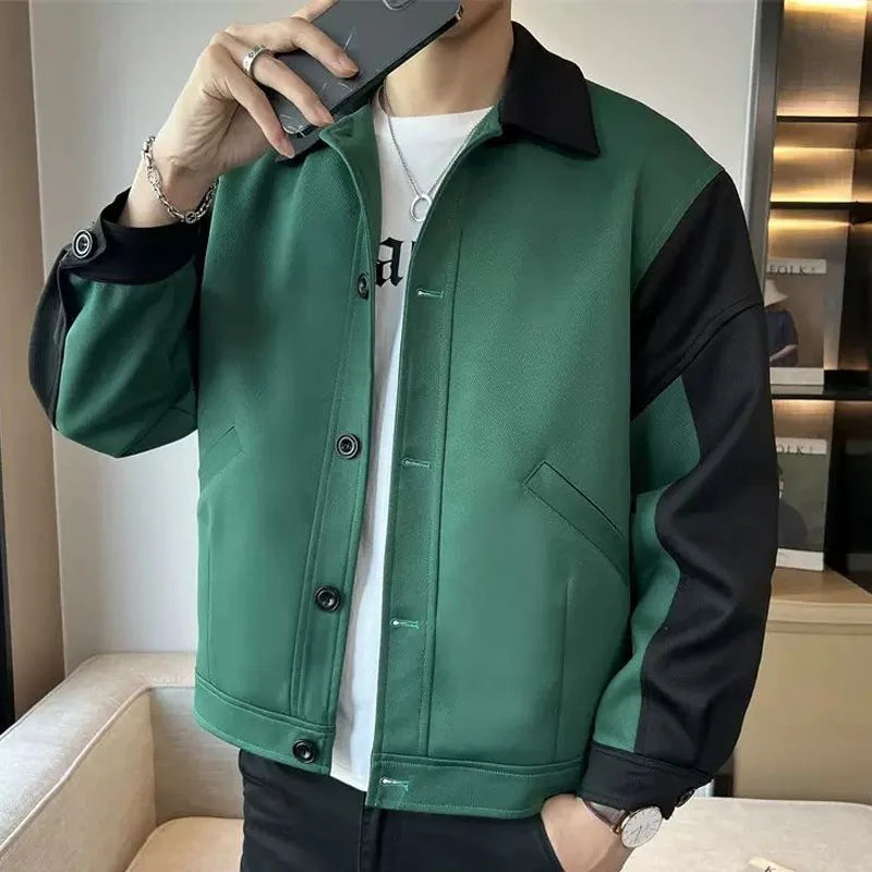 Men’s Color Block Safari Jacket – Lightweight Spring Layer