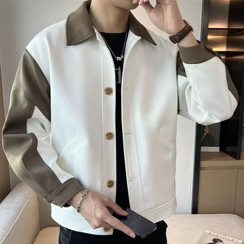 Men’s Color Block Safari Jacket – Lightweight Spring Layer