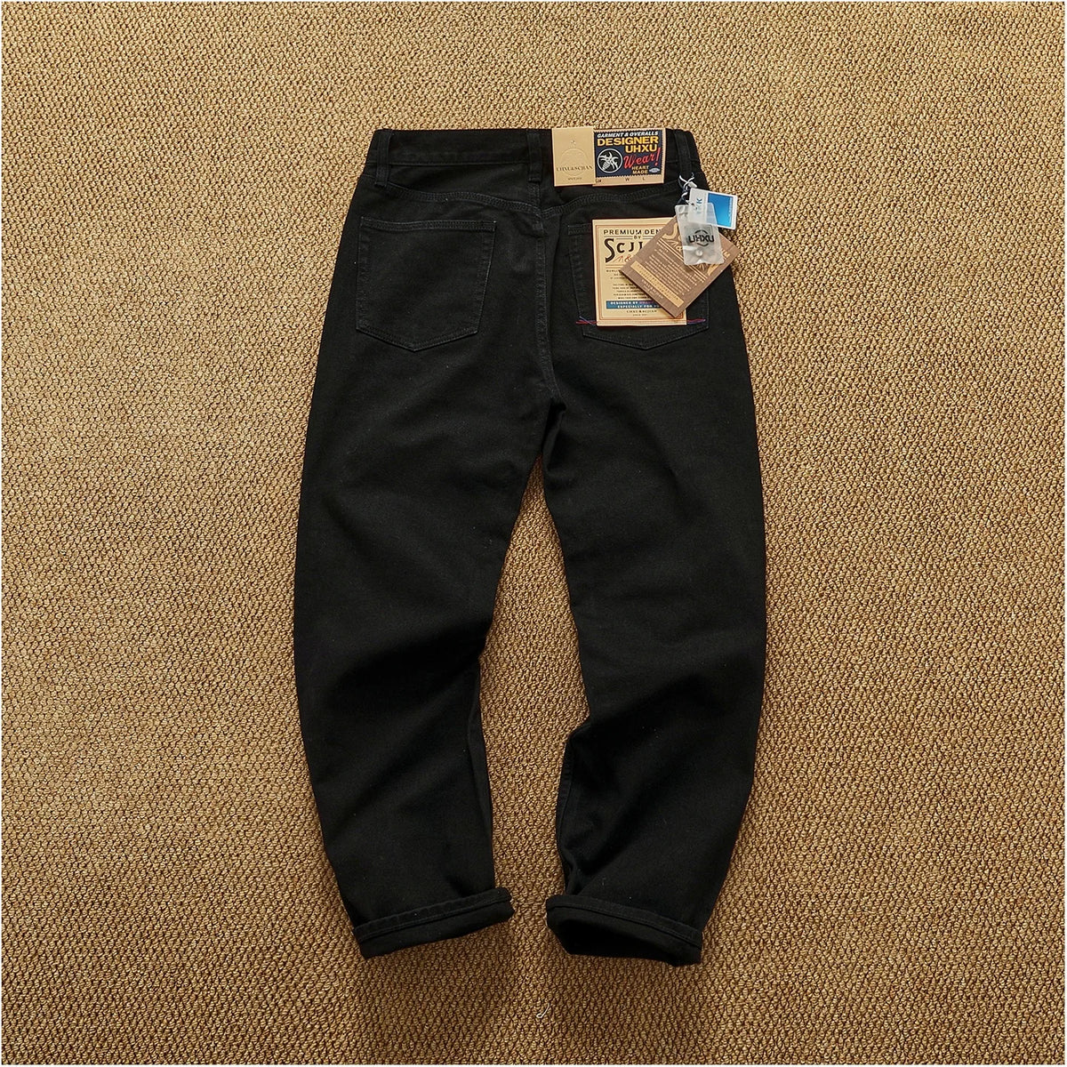 Men’s Vintage Straight Leg Denim Jeans – Relaxed Fit
