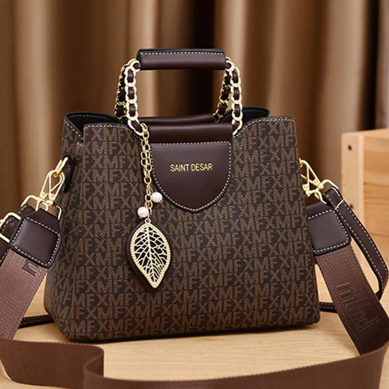 Women’s PU Shoulder Handbag – Soft Square Crossbody Bag