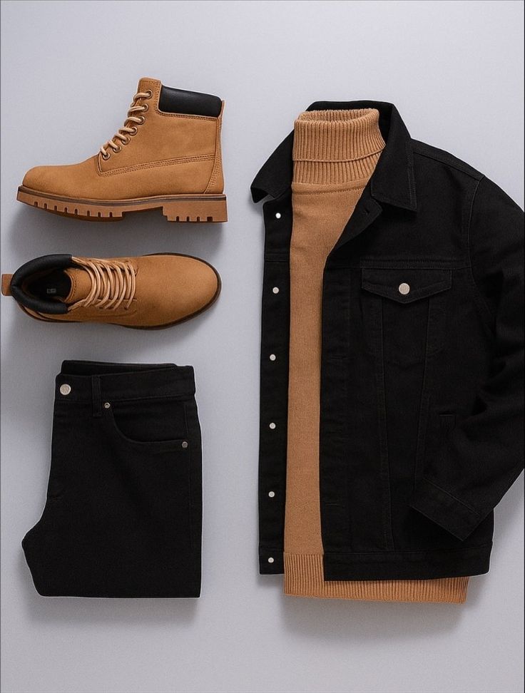 Mens fall outfit | Mens outfits brown, Casual men's ...