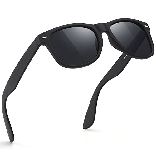 A01-matte Black / Black Color Polarized Square Sunglasses – UV Blocking Driving Shades
