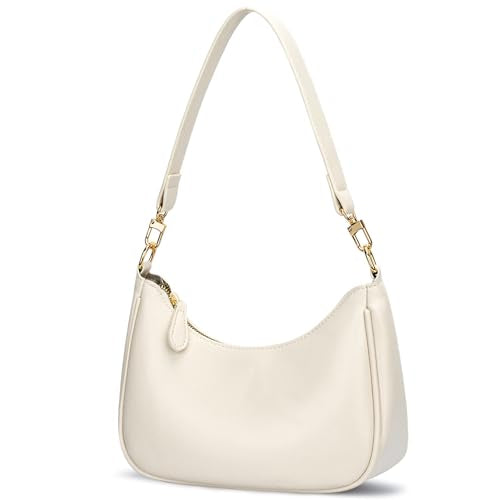 Beige Color Women’s PU Leather Shoulder Bag With Chain Strap