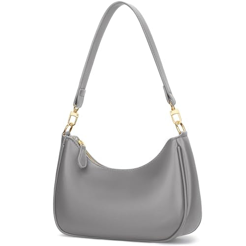 Gray Color Women’s PU Leather Shoulder Bag With Chain Strap