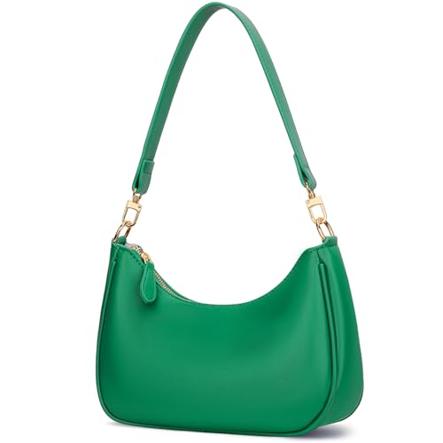 Green Color Women’s PU Leather Shoulder Bag With Chain Strap