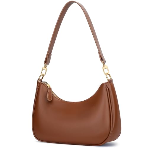 Brown Color Women’s PU Leather Shoulder Bag With Chain Strap
