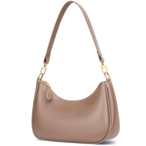 Khaki2 Color Women’s PU Leather Shoulder Bag With Chain Strap
