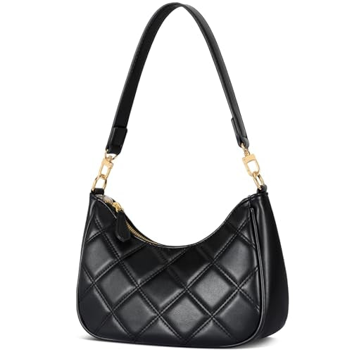 Qblack Color Women’s PU Leather Shoulder Bag With Chain Strap