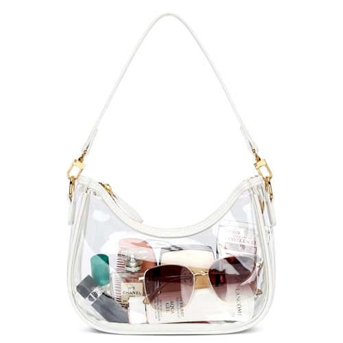 White-t Color Women’s PU Leather Shoulder Bag With Chain Strap