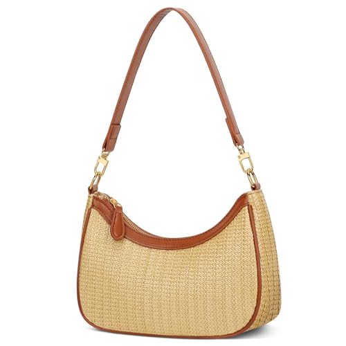 Khaki Color Women’s PU Leather Shoulder Bag With Chain Strap