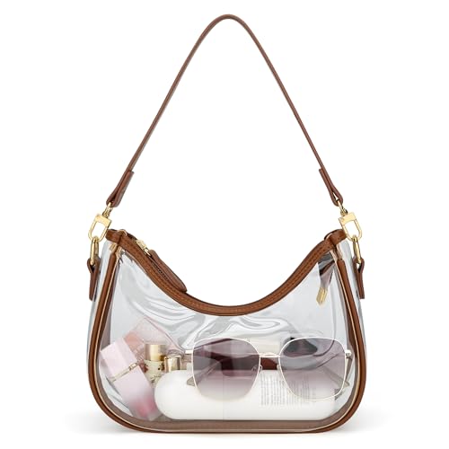 Tbrown Color Women’s PU Leather Shoulder Bag With Chain Strap