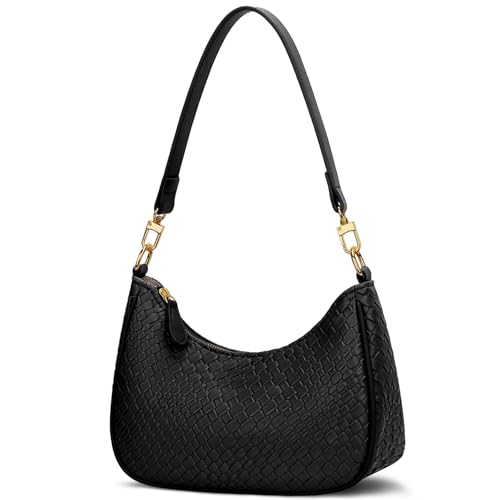 B-black Color Women’s PU Leather Shoulder Bag With Chain Strap