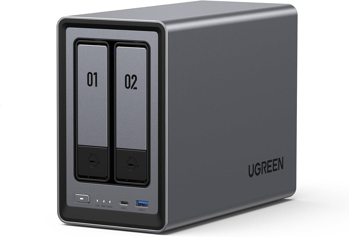 2-Bay NAS Server for Home Data, Media & Creators