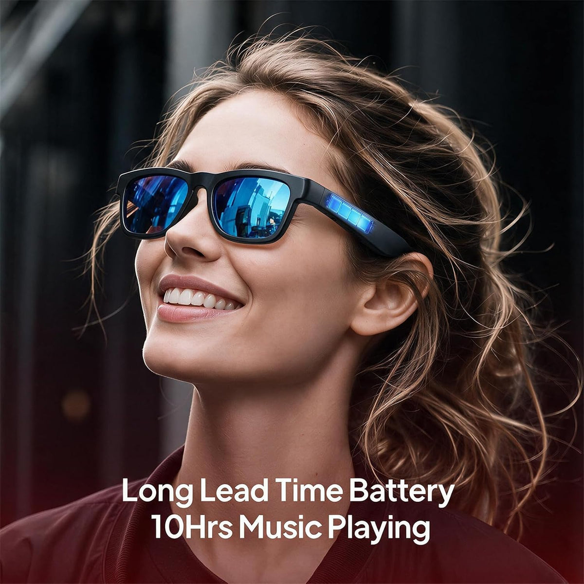 Open Ear Bluetooth Smart Glasses With UV400 Protection
