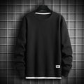 Men’s Solid Crewneck Sweatshirt Casual Streetwear