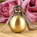 Style 3 Color Vintage Bronze Quartz Pocket Watch With Feather Wings