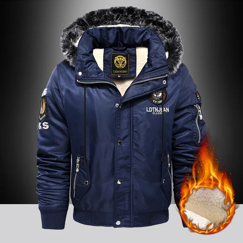 Men's Thick Hooded Winter Parka Jacket