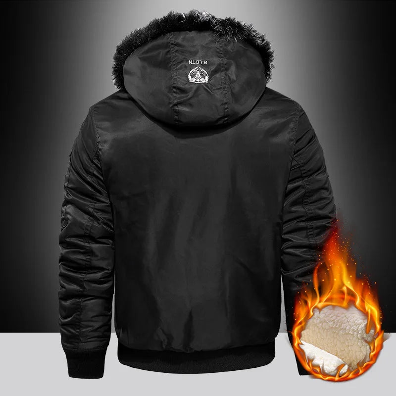 Men's Thick Hooded Winter Parka Jacket