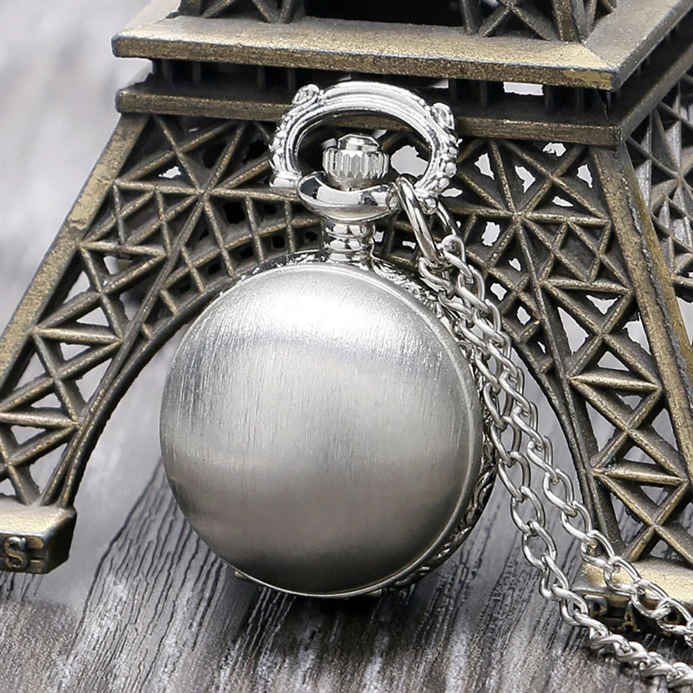 Style 8 Color Vintage Bronze Quartz Pocket Watch With Feather Wings