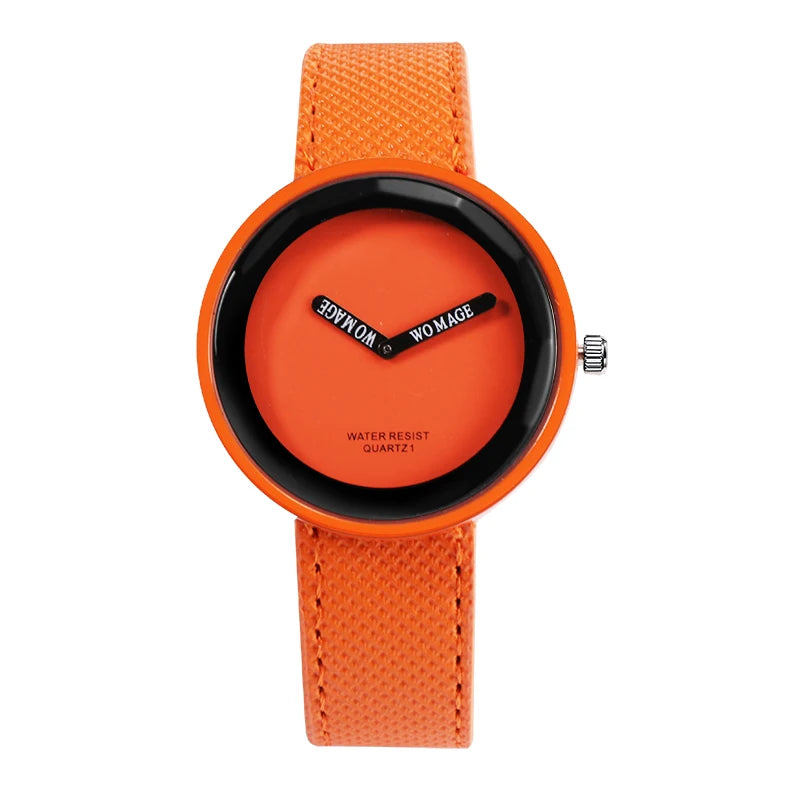Women’s Leather Quartz Wrist Watch Fashion Casual