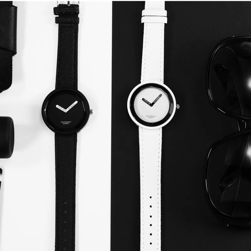 Women’s Leather Quartz Wrist Watch Fashion Casual