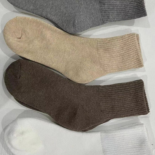 Wool socks children's mid-tube socks winter thickened maillard terry