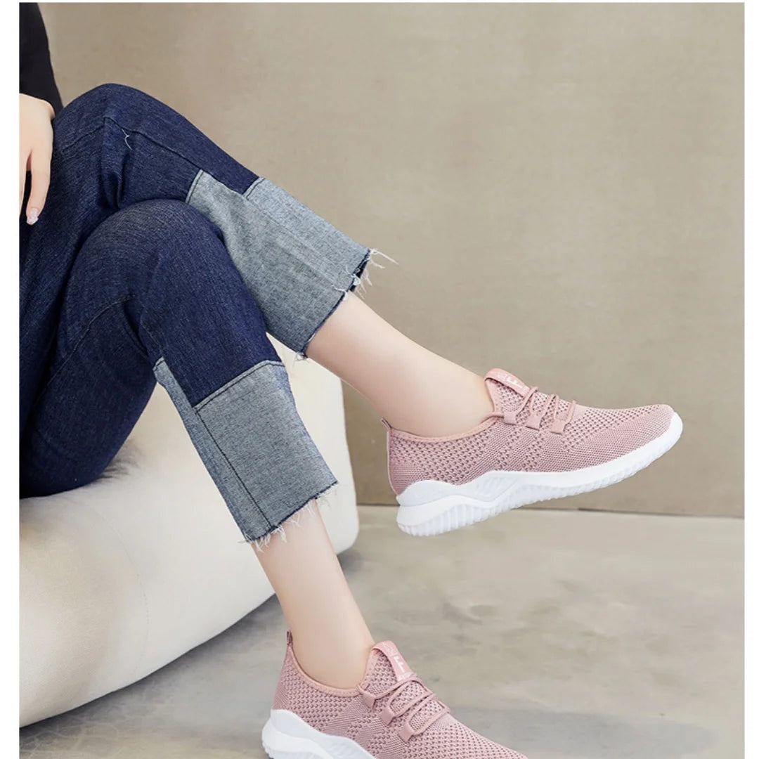 Women’s Mesh Walking Sneakers – Breathable Soft Sole
