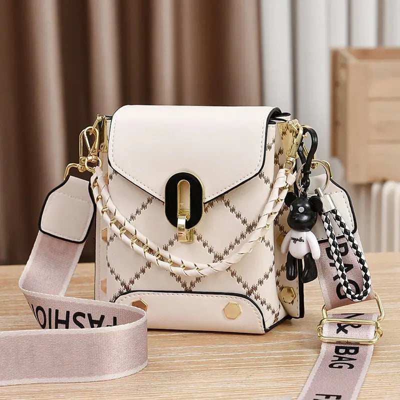 Mini PU Crossbody Phone Bag For Women With Zipper