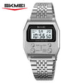 Silver Color Men’s Digital Sport Watch With Luminous Display