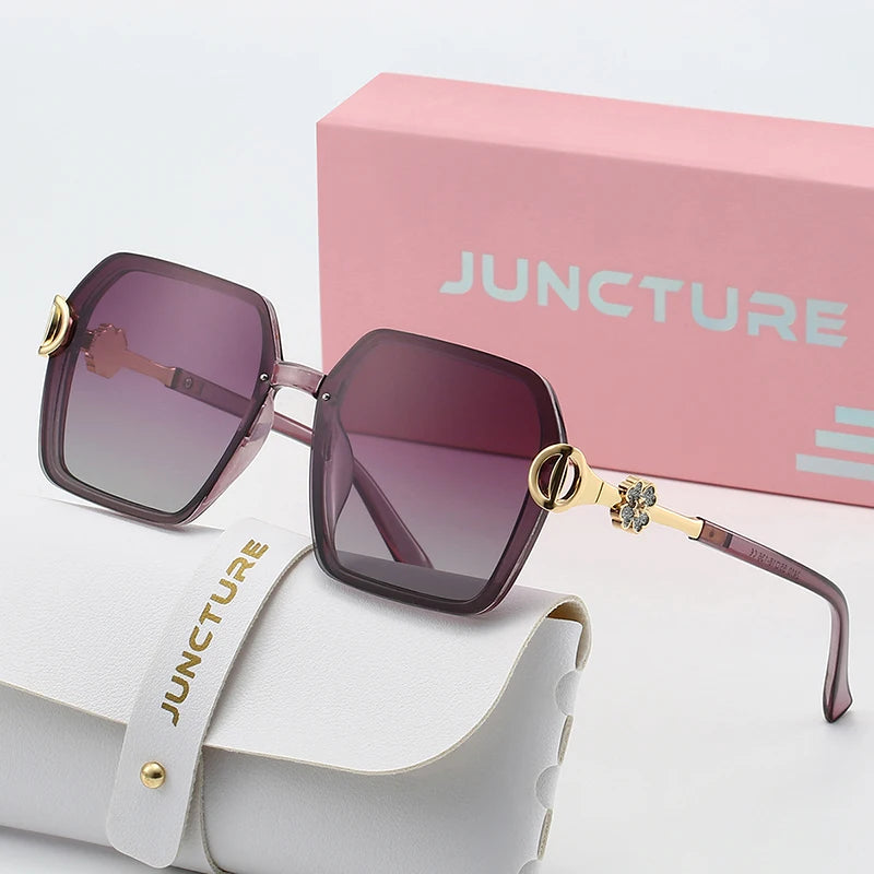 Women’s Polarized Square Sunglasses UV400 Gradient Lenses
