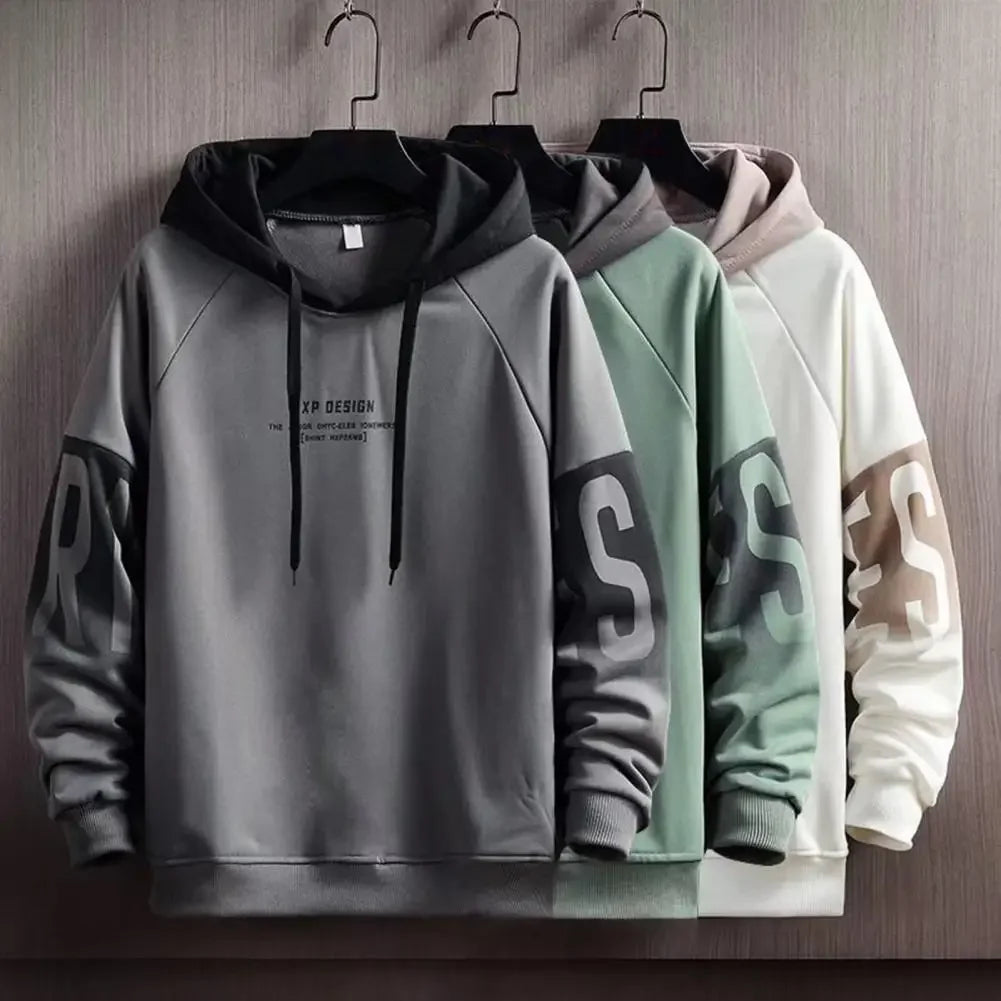 Men’s Hooded Pullover Sweatshirt With Plush Lining