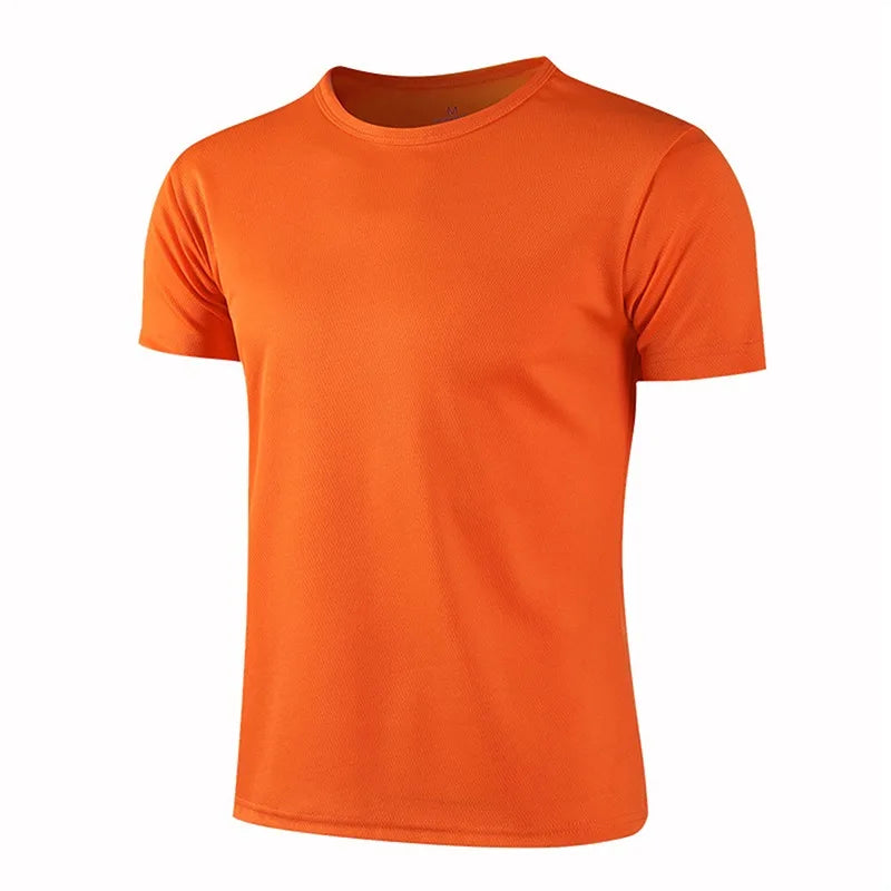 orange Color Unisex Quick-Dry Work And Campaign T-Shirt