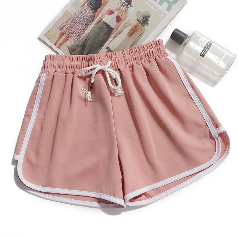 Women’s Loose Yoga Shorts Mid-Waist Wide Leg Design