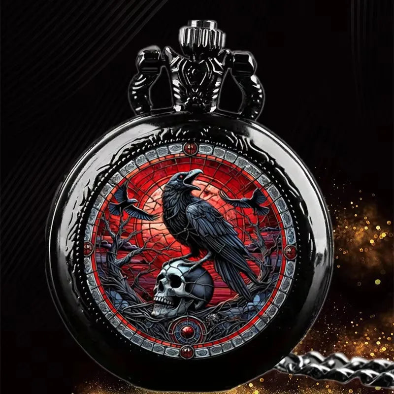A Color Vintage Steampunk Pocket Watch With Birthday Cake Design