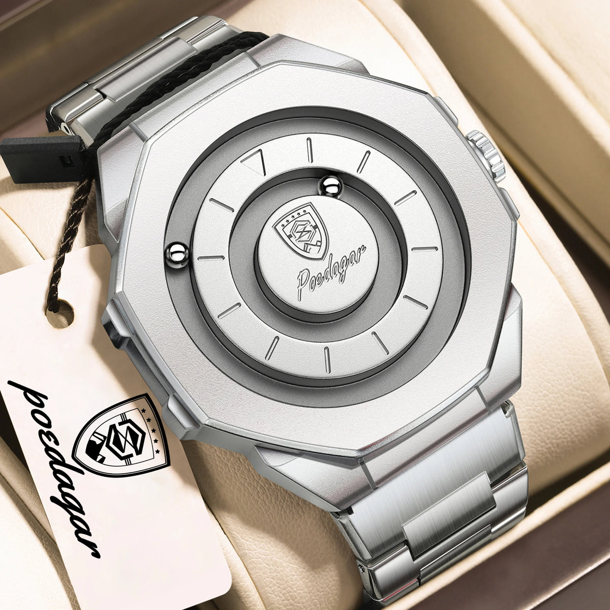 Men's Stainless Steel Business Watch – Waterproof Quartz