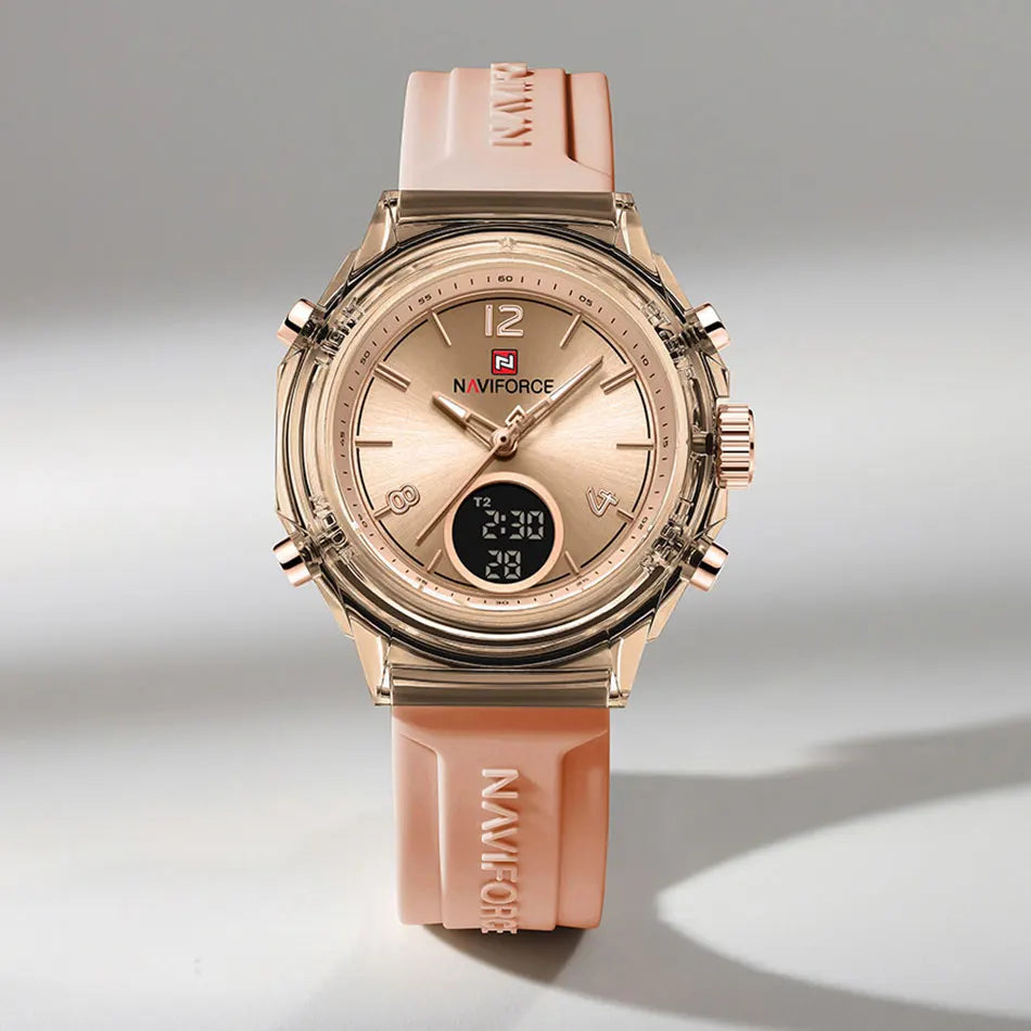 Women’s Dual Display Sports Watch – 50M Water Resistant