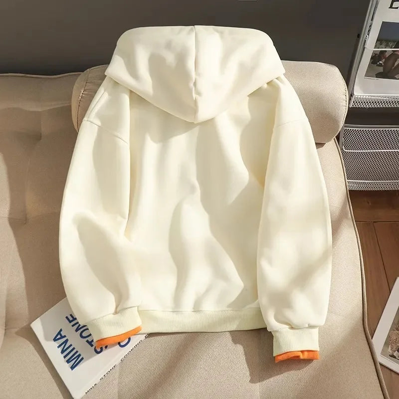 Women’s Layered Look Hooded Sweatshirt Casual Loose Fit