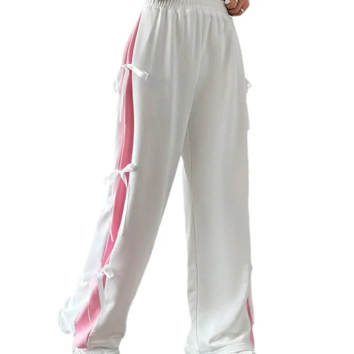 Women’s Mid-Rise Paisley Casual Skirt Pants With Pockets