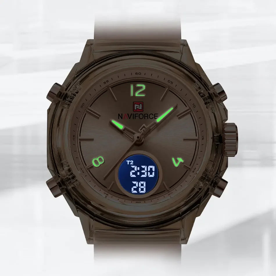 Women’s Dual Display Sports Watch – 50M Water Resistant